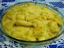 Assado de mandioca