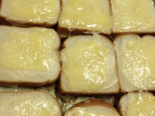 Lanche de pão de forma