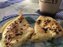 Crepioca (sabor pão de queijo)