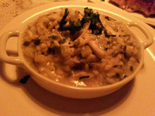 Risoto de abobrinha e limão siciliano