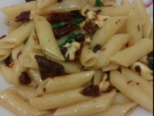 Penne rápido de domingo