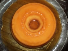 Pudim de leite condensado e creme de leite