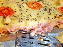 Torta de pizza cremosa
