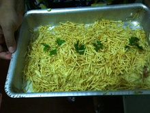 Rocambole de arroz com atum