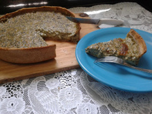 Quiche light de espinafre