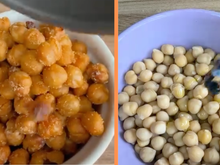 Estou viciada nesse salgadinho de grão-de-bico crocante, nunca mais comi pipoca!