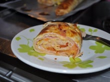 Rocambole de massa de Pastel