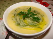 Sopa de farinha de milho da Aline - super rápida