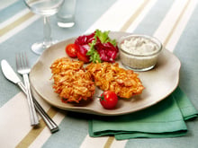 Frango flakes com molho de iogurte
