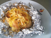 Batata assada com catupiry