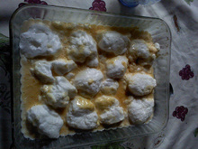 Creme com nuvens