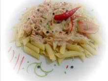 Penne ao peito de peru