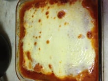 Lasanha de berinjela à bolonhesa