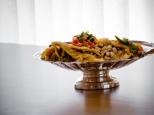 Feijão fradinho com bacalhau