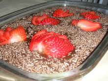 Bombom aberto de uva