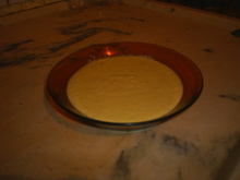 Sopa creme de milho e palmito