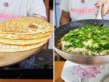 Descobri uma forma incrível de reaproveitar sobras de arroz: vira uma panqueca leve e saborosa