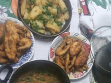 Peixe frito da Fabi