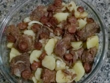 Carne de panela com batatas