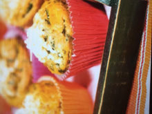 Muffin de espinafre e cenoura