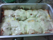 Bife à parmegiana diferente