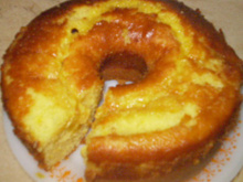 Bolo de laranja com casca