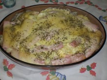 Couve-flor com presunto e mussarela