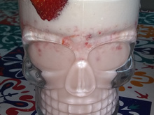 Drink de morango (sem álcool)