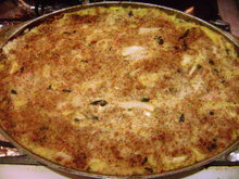 Quibe de forno recheado com mussarela