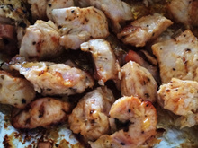 Peito de frango assado delicioso