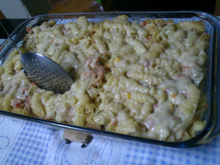 Macarrão de forno com atum