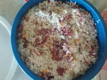 Risoto de carne-seca