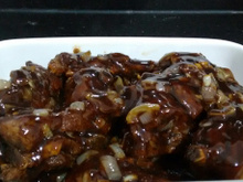 Costelinha ao molho barbecue na panela de pressão