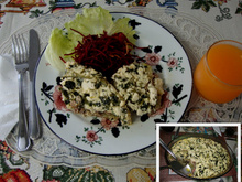 Torta light de chuchu com carne moída e ricota