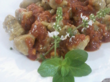 Nhoque funcional de abóbora e biomassa