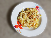 Fettuccine à carbonara