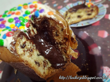 Panetone de chocolate recheado