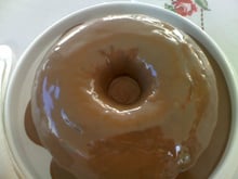 Bolo de chocolate com calda