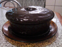 Bolo de banana no liquidificador