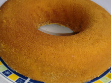 Bolo de fubá com leite de coco