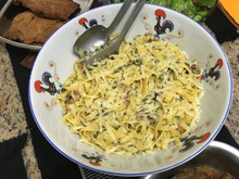 Talharim à carbonara