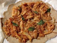 Massa de pizza de aveia fit