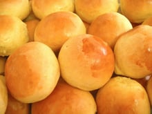 Pão de mandioca e abóbora da Fá