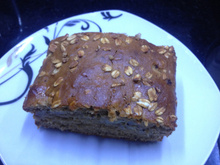 Bolo de banana com aveia