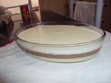 Sorvete creme tricolor