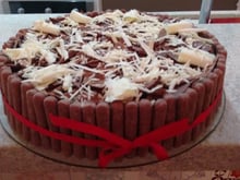 Pavê de maracujá e chocolate