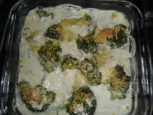 Brócolis com creme de leite