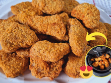 Nuggets caseiros na airfryer: assim fica mais saudável e leve para um lanchinho