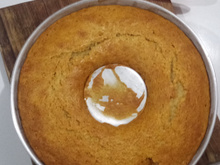 Bolo de mel simples