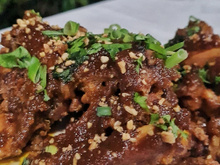 Frango à passarinho / Drumete / Coxa e sobrecoxa agridoce perfeito da Duda